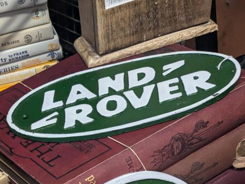 Vintage Land Rover Sign
