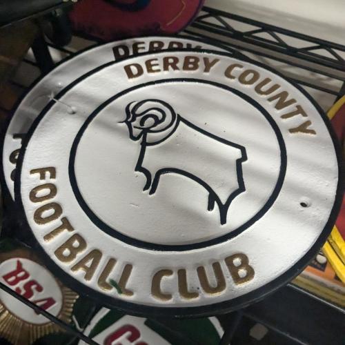 Vintage Derby County Sign
